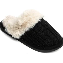 SHOES Aisha dame hjemmesko 5284 - Black Clearance