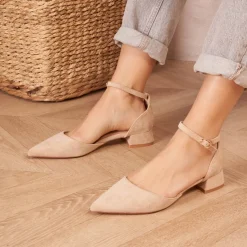 SHOES Alia dame stiletter D-1288 - Khaki Clearance