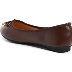 SHOES Alli dame ballerinasko VG256 - Marrone New