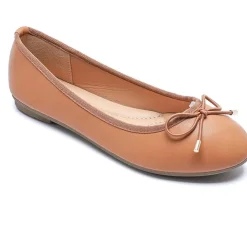 SHOES Alli dame ballerinasko VG256 - Camel Online