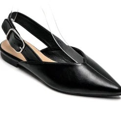 SHOES Amance dame slingback ballerinaer 9705 - Black Outlet