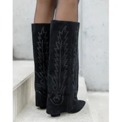 SHOES Annabelle dame støvler 7675A - Black Clearance