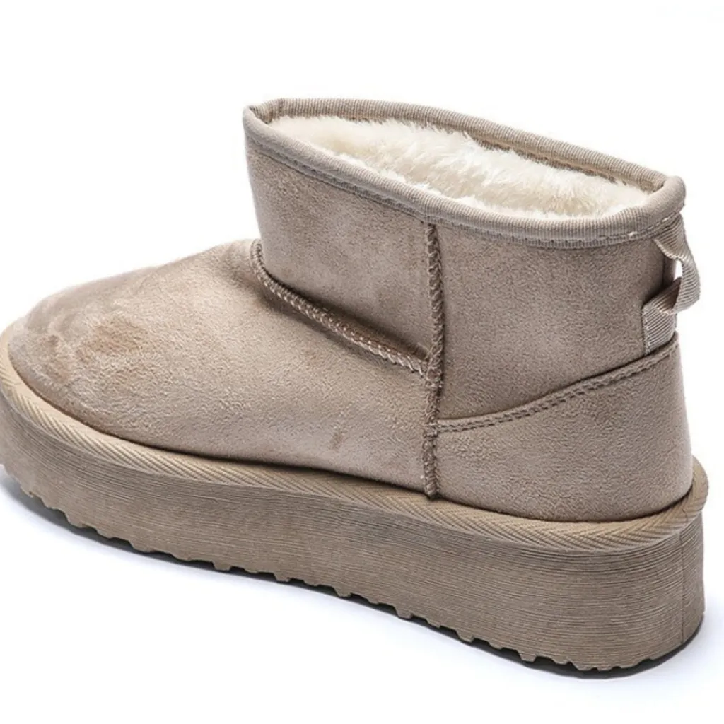 SHOES Ariane dame bamsestøvler WD145 - Beige Clearance