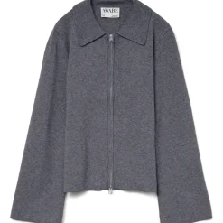 Vero Moda AWHANNAH LS KNIT CARDIGAN - Dark grey melange