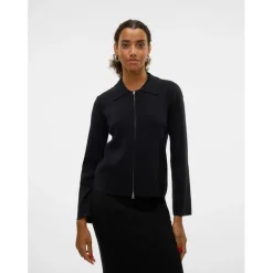 Vero Moda AWHANNAH LS KNIT CARDIGAN - Black Clearance