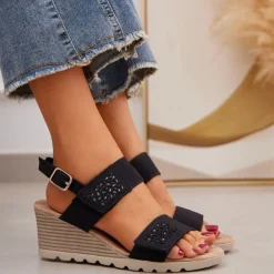 SHOES Azurine dame sandaler 2253 - Black Outlet