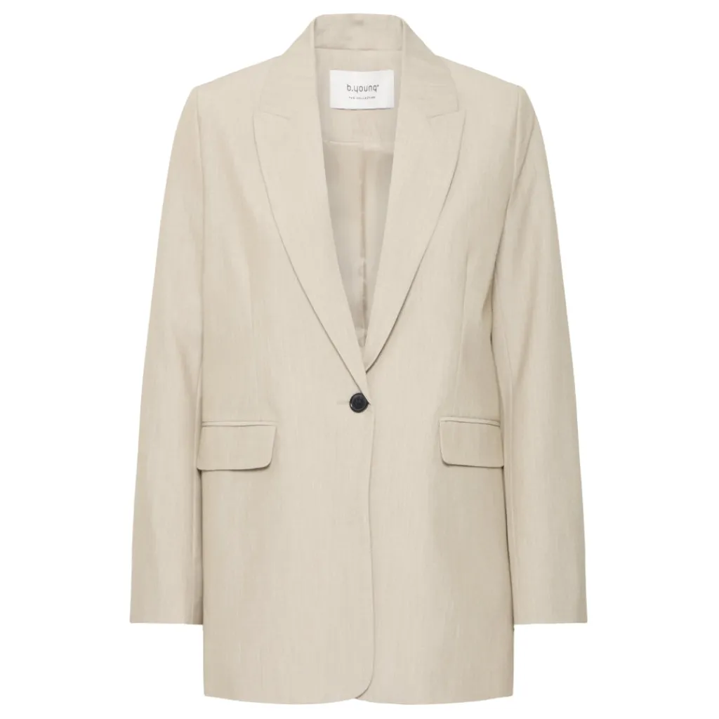 b.young dame blazer BYDANTA - Humus Melange Sale