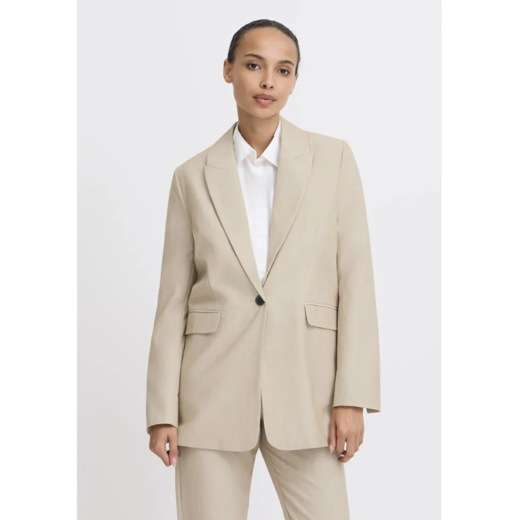b.young dame blazer BYDANTA - Humus Melange Sale