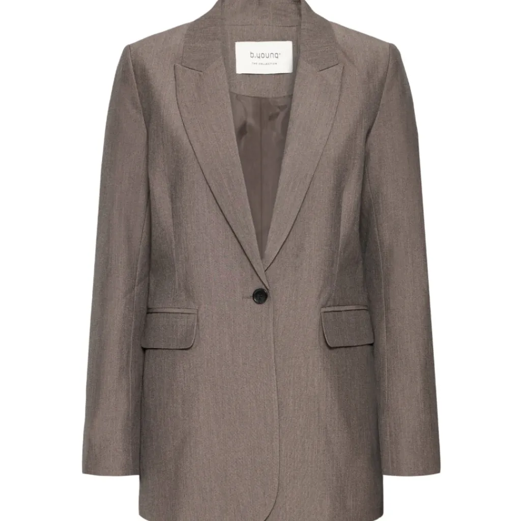 b.young dame blazer BYDANTA - Walnut Melange Hot