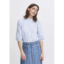 b.young DAME BLUSE BYIMOGEN - Silver Lake Blue Mix Hot