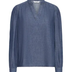 b.young dame bluse BYXKANTI - Mid Blue Denim Sale