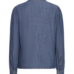 b.young dame bluse BYXKANTI - Mid Blue Denim Sale