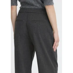 b.young dame bukser BYDANTA - Black Melange Outlet