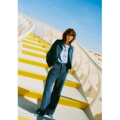 b.young dame bukser BYKANILLA - Mid Blue Denim Discount