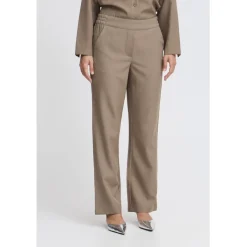 b.young dame bukser BYMMIDDE - Walnut Melange Clearance