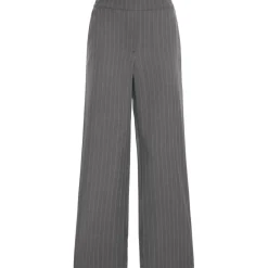 b.young dame bukser BYMMIDDE - Dark Grey Mel. Pinstripe Mix Clearance