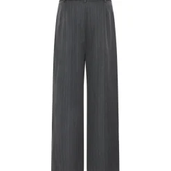 b.young dame bukser BYXDAYO - dark grey stripes Best