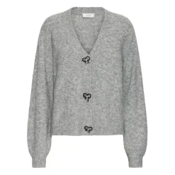 b.young dame cardigan BXOMEA - Mid Grey Melange New