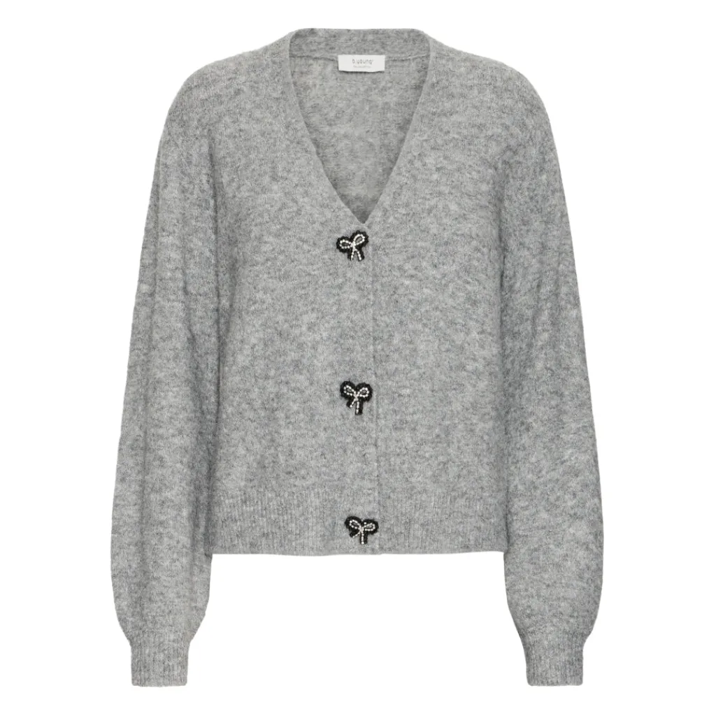 b.young dame cardigan BXOMEA - Mid Grey Melange New
