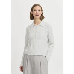 b.young dame cardigan BYMIFFA - Light Grey Melange Hot