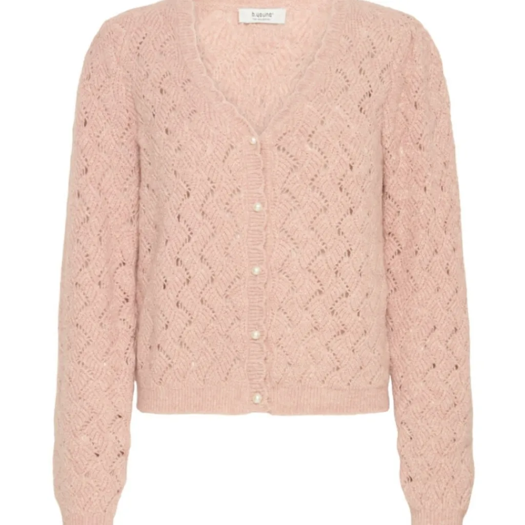 b.young DAME CARDIGAN BYNADIKA - Pale Mauve Melange