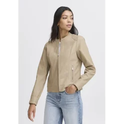 b.young dame jakke BYACOM - Roasted Cashew Discount