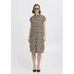 b.young dame kjole BYFALAKKA - Rainy Day Leopard Mix Online