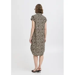 b.young dame kjole BYFALAKKA - Rainy Day Leopard Mix Online