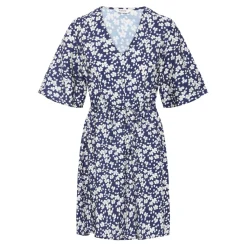 b.young dame kjole BYIBINE - Medieval Blue Ditsy Mix Best