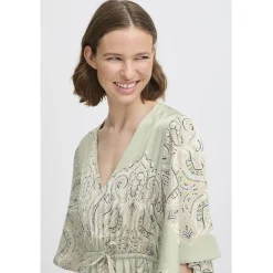 b.young dame kjole BYJANNIKE - Tea Paisley Mix New