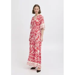 b.young dame kjole BYJASMINA - Flame Scarlett Eth Mix Clearance