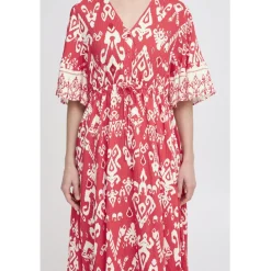 b.young dame kjole BYJASMINA - Flame Scarlett Eth Mix Clearance