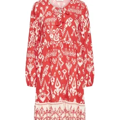 b.young dame kjole BYJASMINA - Flame Scarlett Eth Mix Clearance