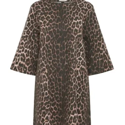 b.young DAME KJOLE BYKENNA - Denim Leopard Mix Clearance