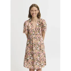 b.young dame kjole BYMMJOELLA - Coral Blush Flower Sale