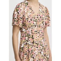 b.young dame kjole BYMMJOELLA - Coral Blush Flower Sale