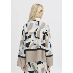 b.young dame skjorte BYFAVIA - Humus Blocks Hot