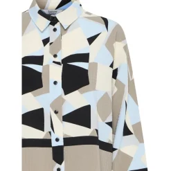 b.young dame skjorte BYFAVIA - Humus Blocks Hot