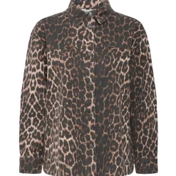 b.young DAME SKJORTE BYKENNA - Denim Leopard Mix New