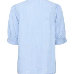 b.young dame skjorte BYKOSMO - Light Blue Denim Hot