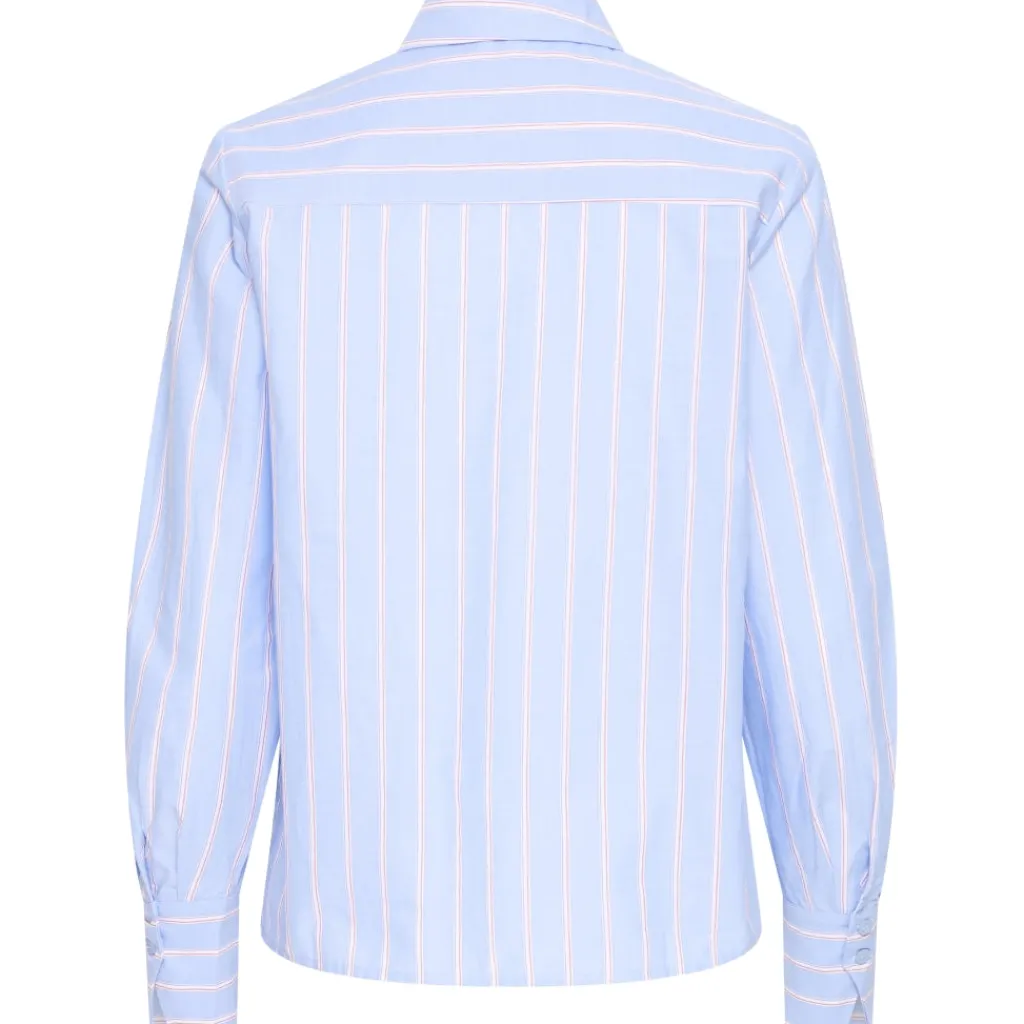 b.young dame skjorte BYXJISOO - Light Blue Stripe New