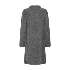 b.young dame strik kjole BYOMEA - Dark grey melange Clearance