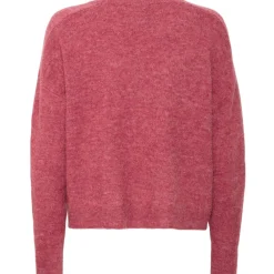 b.young DAME STRIKTRØJE BYMONNA - Roan Rouge Melange Clearance