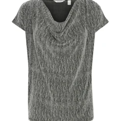 b.young dame top BYSHILOH - Silver Mix