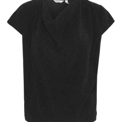b.young dame top BYSHILOH - Black Mix Outlet