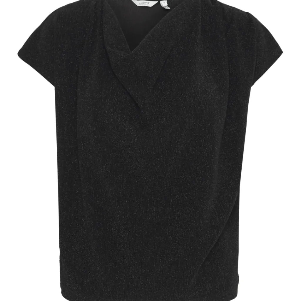 b.young dame top BYSHILOH - Black Mix Outlet
