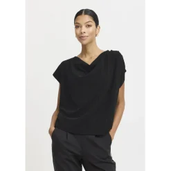 b.young dame top BYSHILOH - Black Mix Outlet