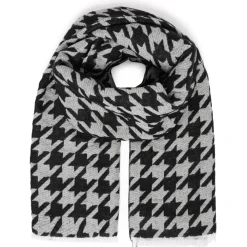 b.young dame tørklæde BYVILEAVES - Black Mix Discount