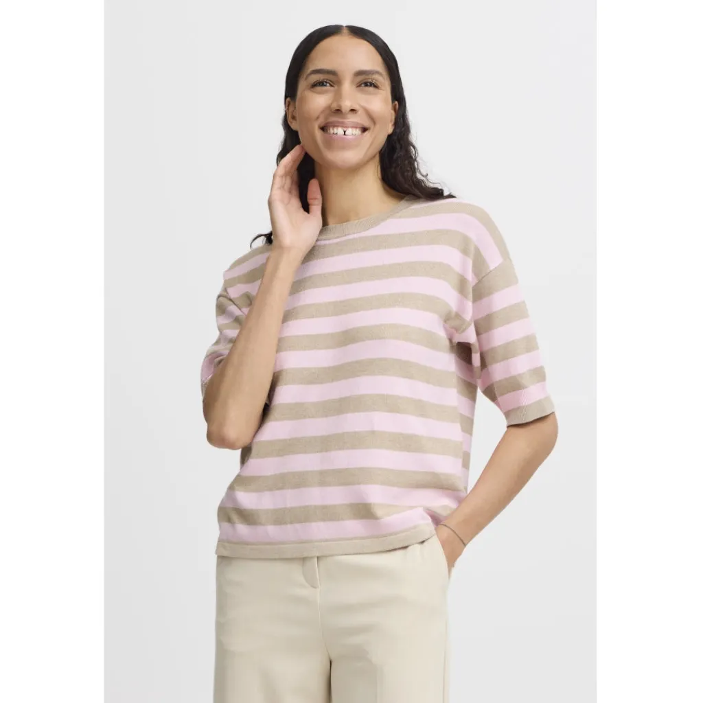 b.young dame t-shirt BYMMORLA - Roseate Spoonbill Mix Hot