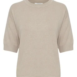 b.young dame t-shirt BYMMORLA - Humus Melange Sale